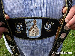 Hosenträger handgestrickt